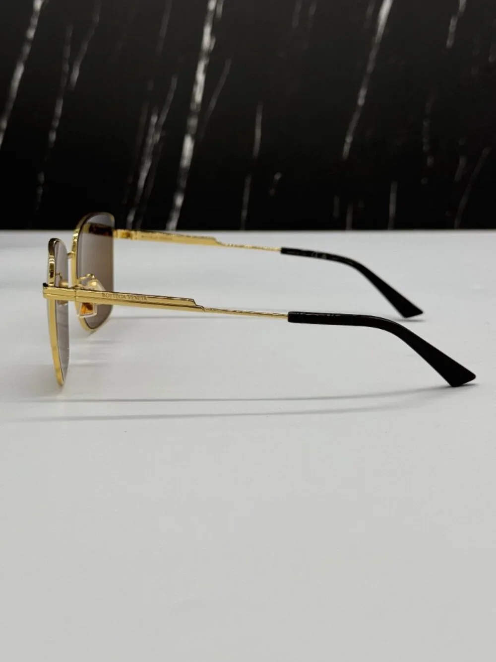 NEW BOTTEGA VENETA SUNGLASSES WOMEN GOLD BV1237S 002
